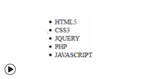 HTML de ul ve li Etiketinin Yapısı