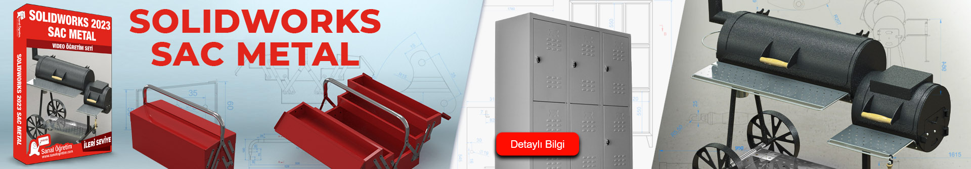 SolidWorks 2023 Sac Metal Eğitim Seti