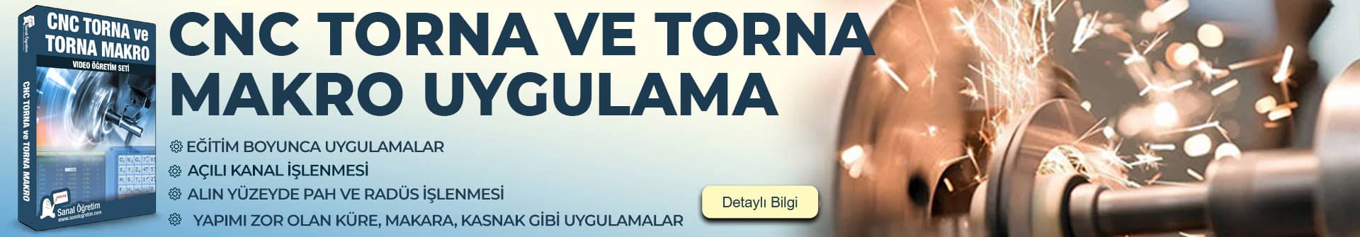 CNC Torna ve Torna Makro UYGULAMA Eğitim Seti