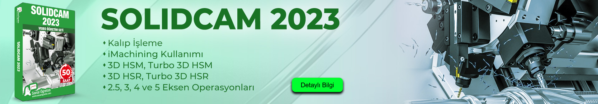 SolidCAM 2023 Eğitim Seti