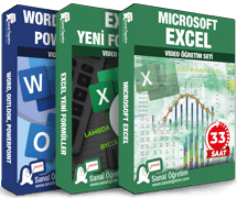 - Excel - Sıfırdan İleri Seviye <br>- Excel Yeni Formüller <br>- Word, PowerPoint, Outlook