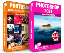 - Photoshop 2021 <br>- Photoshop Sosyal Medya ve Reklam Tasarım Seti