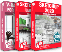 - SketchUp 2020 <br> - SketchUp İleri Seviye <br> - V-Ray 4(Next) For SketchUp