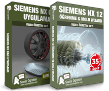 -Siemens Nx 12 (Öğrenme Seti & Mold Wizard Seti) <br>- Siemens NX CAD Uygulama Seti