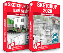 - Sketchup 2020 <br>- Sketchup 2020 İleri Seviye