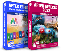 -After Effects 2022 <br>- After Effects Reklam ve Jenerik Uygulama Seti