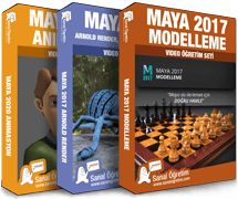 - Maya 2017 Modelleme <br>- Maya 2017 Arnold Render, Işıklandırma, Kaplama <br>- Maya 2020 Animasyon