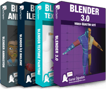 - Blender Animasyon <br>- Blender ile Rigleme <br>- Blender Texture Painting <br>- Blender Modelleme