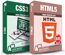 -HTML5 <br>-CSS3 ve Bootstrap