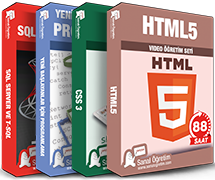 -HTML5 <br>-CSS3veBootstrap <br>-YeniBaslayanlar <br>-SQL