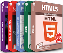 -HTML5 <br>-CSS3veBootstrap <br>-YeniBaslayanlar <br>-SQL <br>-Cweb