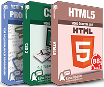 -HTML5 <br>-CSS3veBootstrap <br>-YeniBaslayanlar