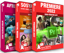 -Premiere 2022 <br>-Sosyal Medya Premiere <br>-After Effects 2022