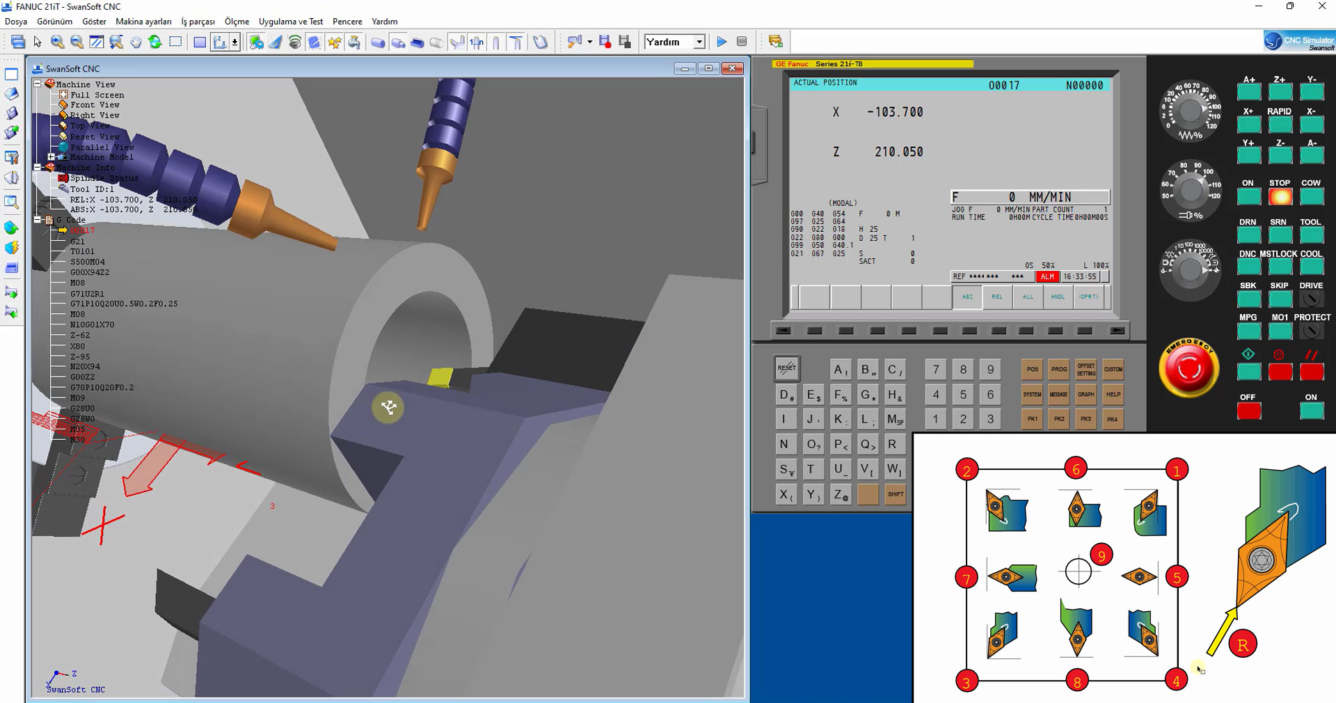 Cnc Fanuc Kontrol Ünitesi Kullanımı | Sanal Öğretim