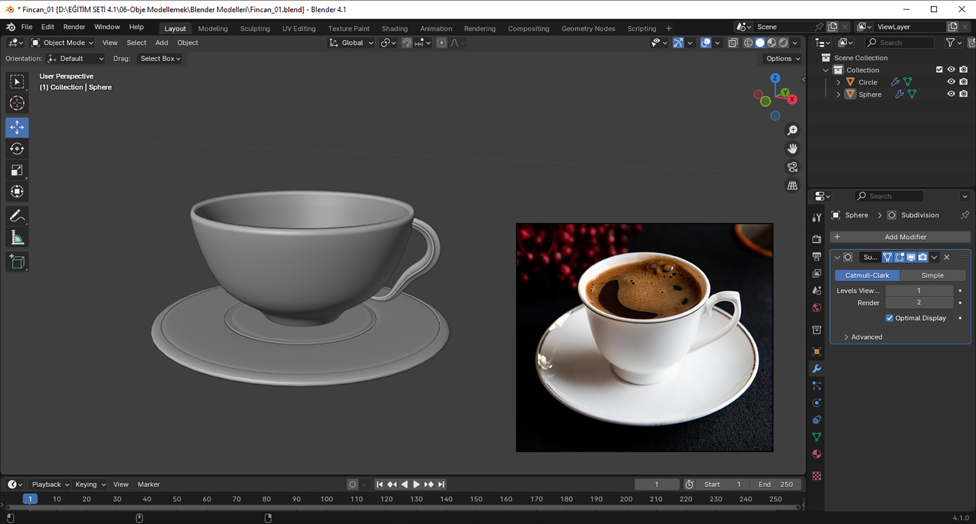 Blender 4.1 Modelleme, Renklendirme, İskeletlendirme | Sanal Öğretim