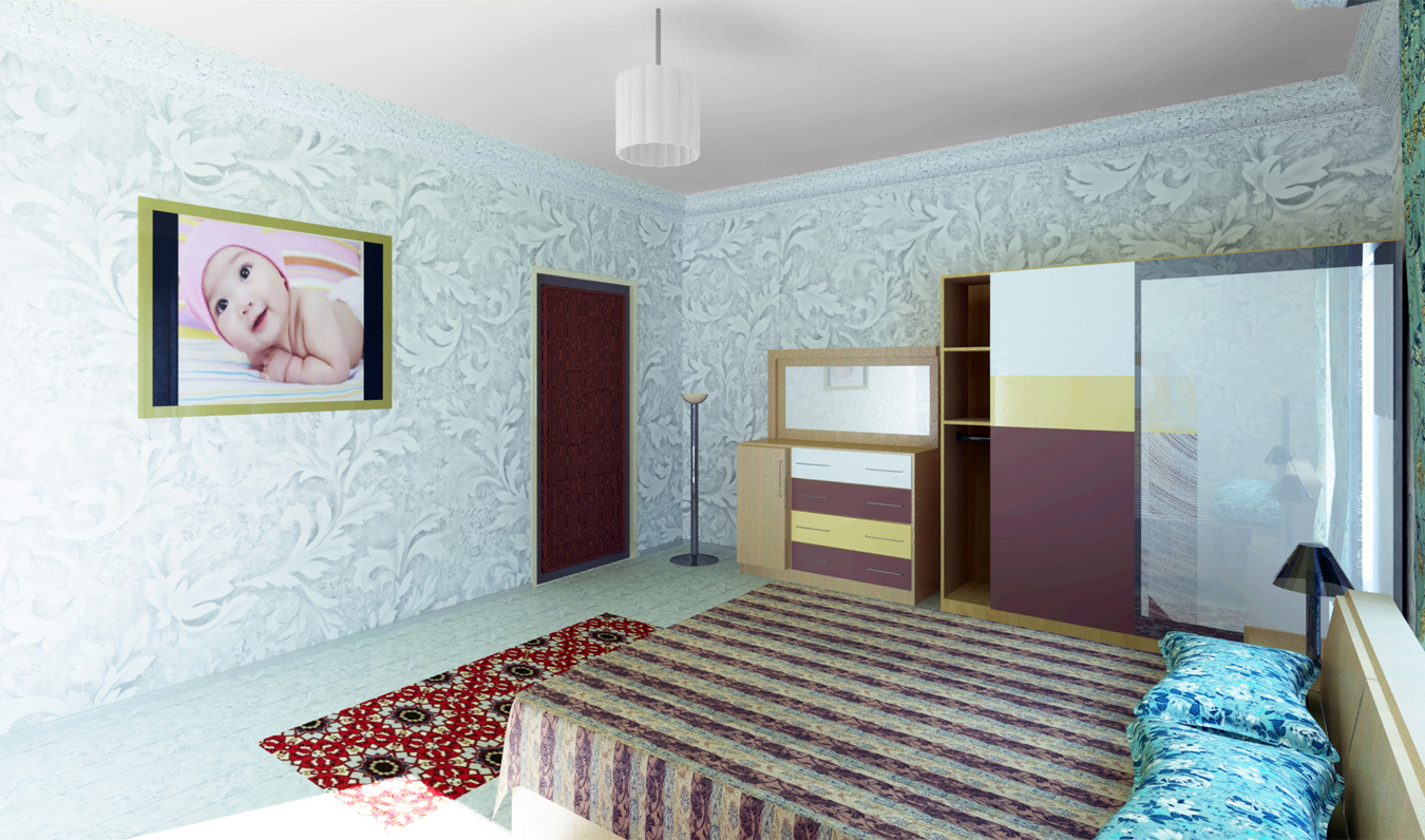 Proje Sitesi Yatak Odasi 3d Autocad Projesi