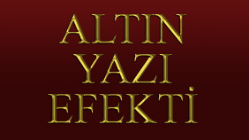 Altin Yazi Efekti