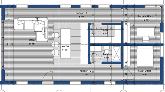 Tek Katli Villa Modelleme