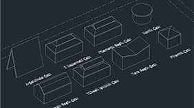 A Seklinde, 2 Kademeli, Filamenk Besik, Konik, Kirmali Besik, Yüksek Isiklikli, Ters Besik, Piramit Çati Modelleme