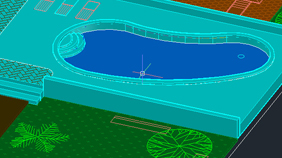 Peyzaj Çalismasi (3 Boyutlu Yüzme Havuzu Modellenmesi)