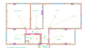 Elektrik Tesisat Projesi Çizimi