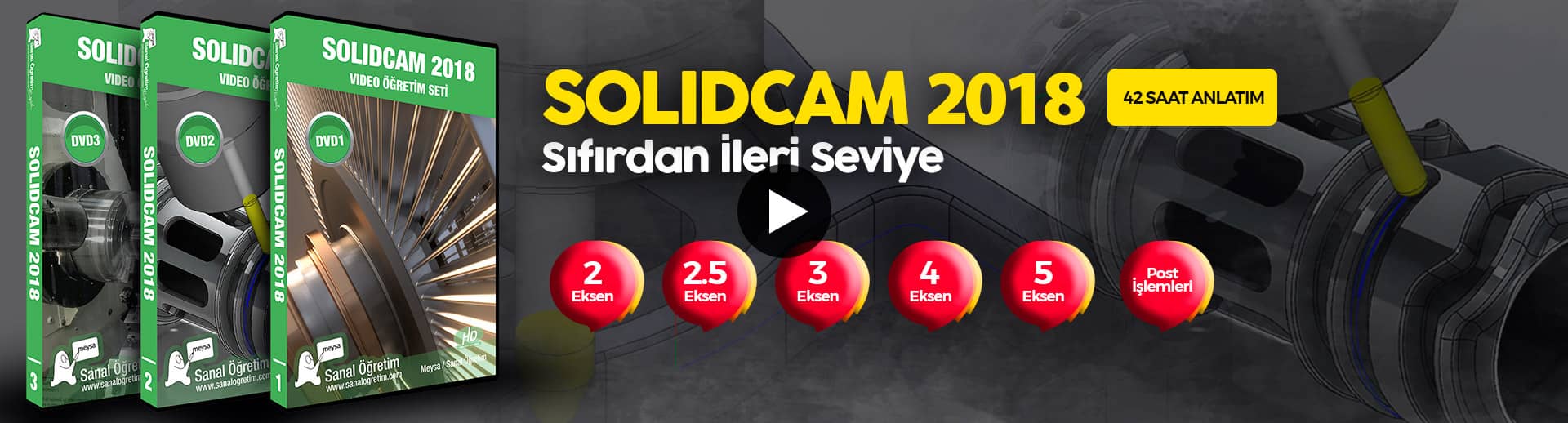 Solidcam 2018 Eğitim Seti