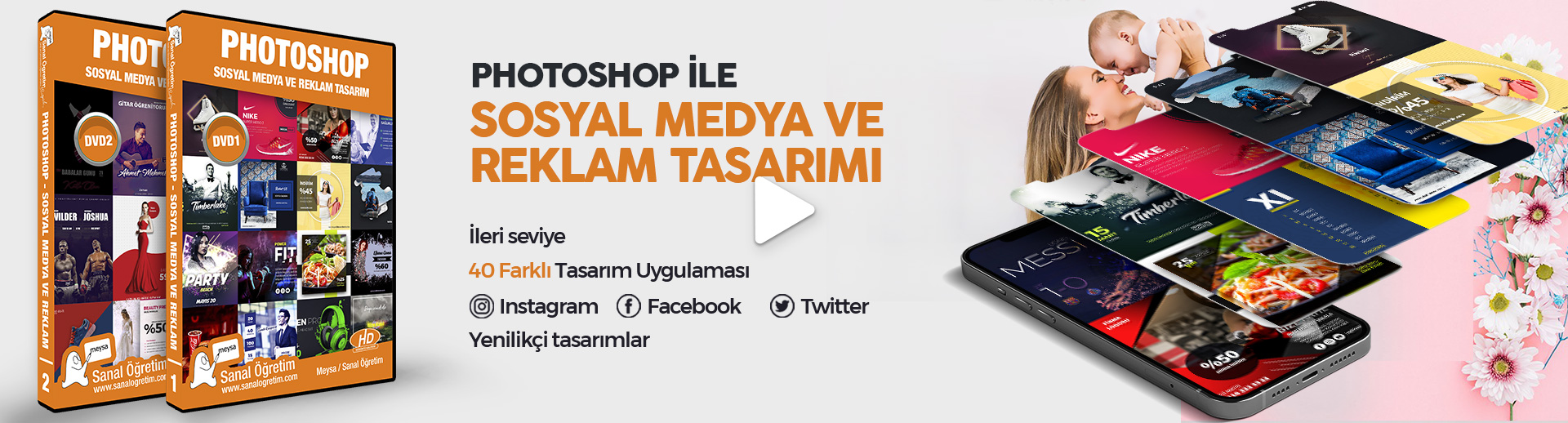 Photoshop Sosyal Medya ve Reklam Tasarım Seti