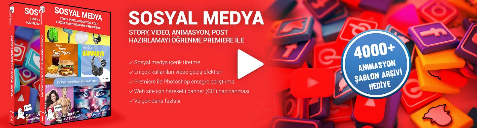 Sosyal Medya Story, Video, Animasyon, Post Hazırlamayı Öğrenme (Premiere ile)