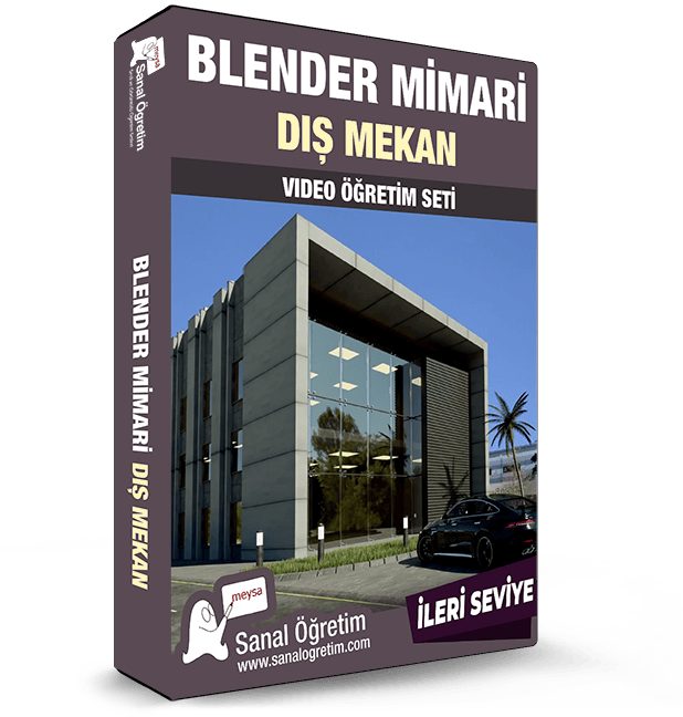 Blender Mimari Dış Mekan ve Animasyon Eğitim Seti