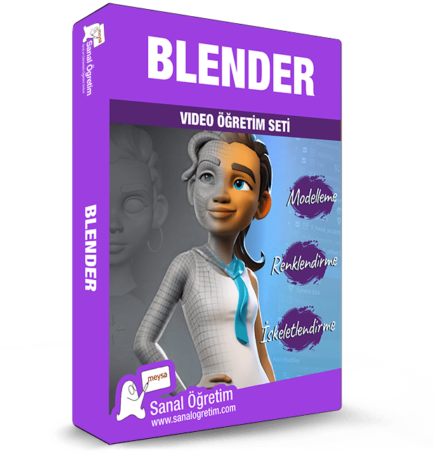 Blender 4.1 Modelleme, Renklendirme, İskeletlendirme