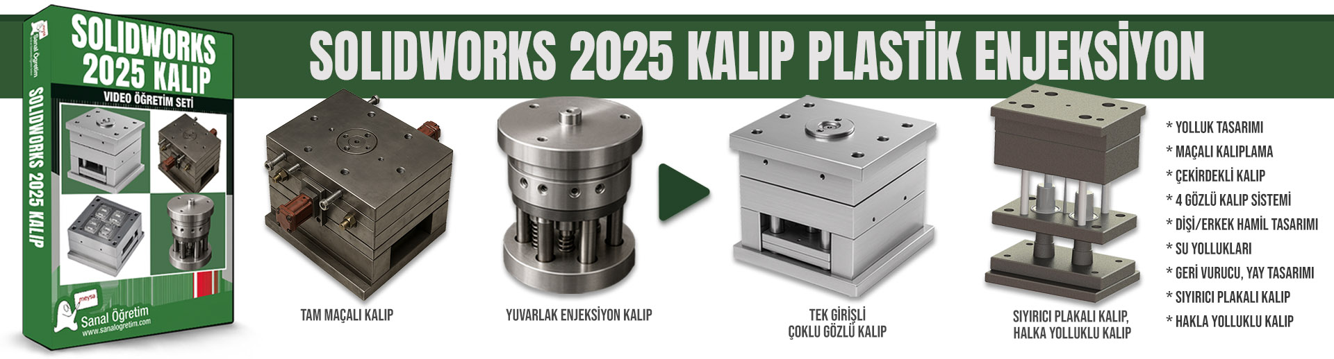 SolidWorks 2025 Kalıp Plastik Enjeksiyon