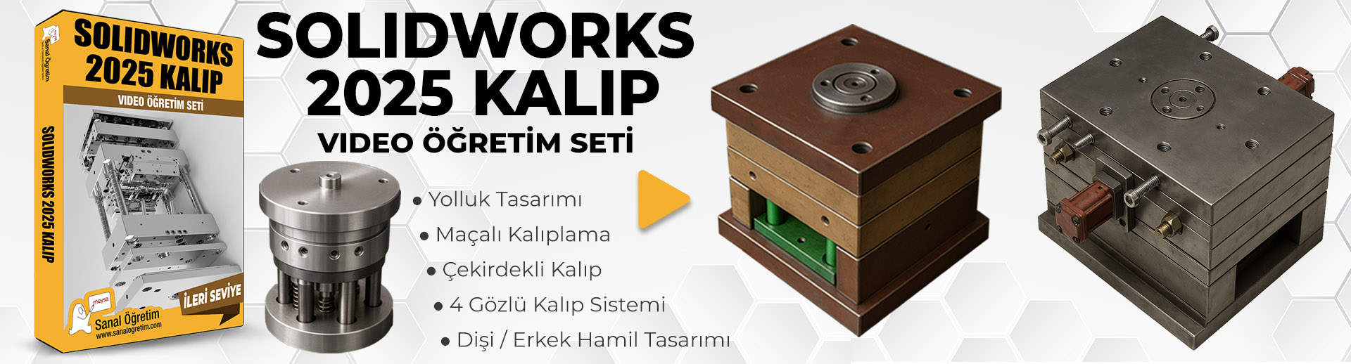 SolidWorks 2025 Plastik Enjeksiyon Kalıp Eğitim Seti
