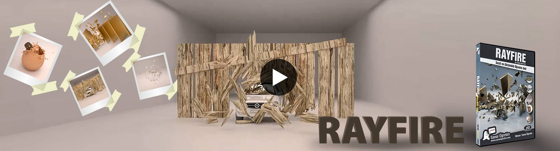 RAYFIRE - 3DS Max Patlama, Kırılma, Parçalanma Eklentisi