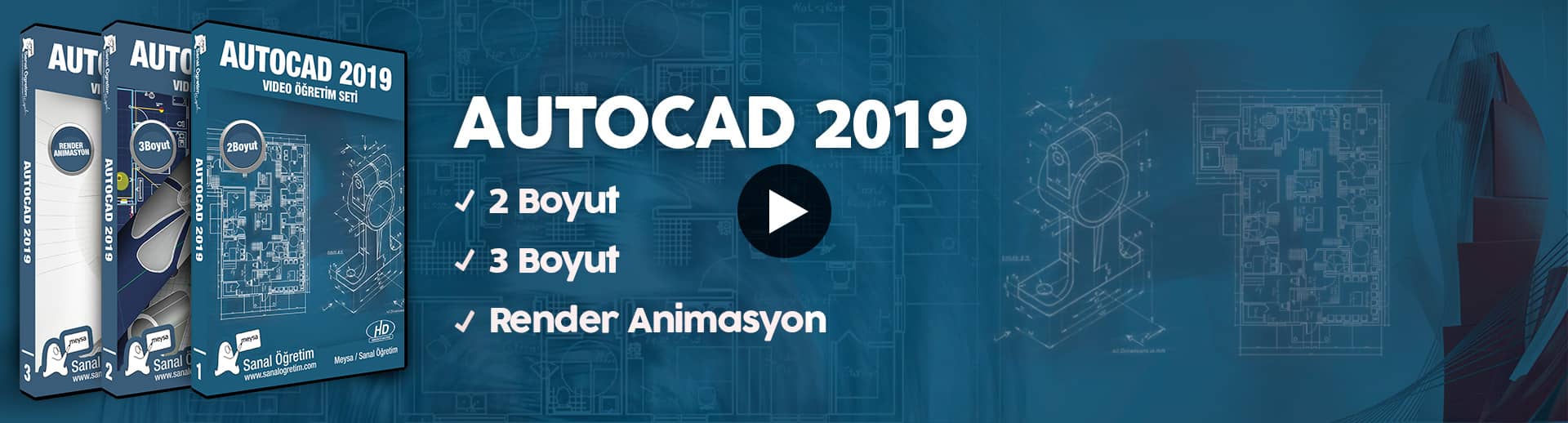 Autocad 2019 Eğitim Seti