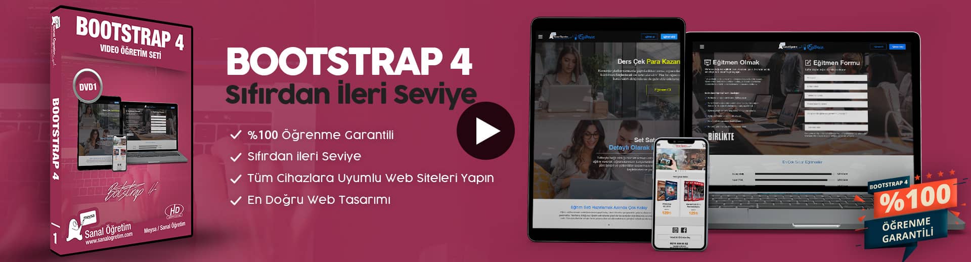 Bootstrap 4 - Sıfırdan İleri Seviye