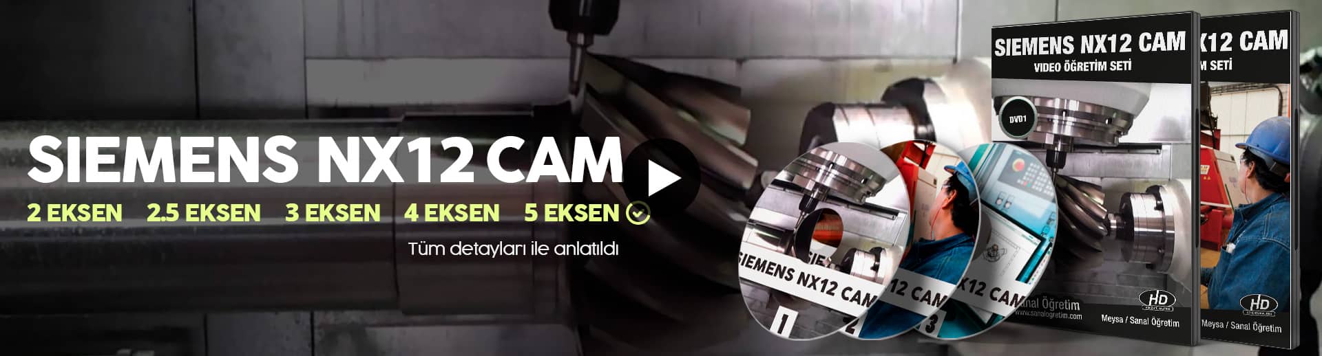 Siemens Nx 12 CAM Eğitim Seti