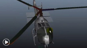 Belirtilen Yol Üzerinde Uçan Helikopter Animasyonu,Sahne İçinde Kamera İle Dolaşma Tekniği Bu Şekildedir.