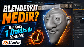 BLENDERKIT NEDİR - Bu Kafa 1 Dakikada Yapıldı