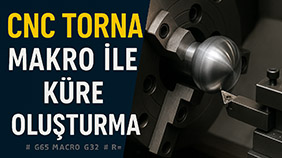 Cnc Torna Makro ile Küre Oluşturmak