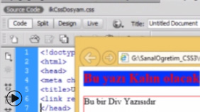 CSS Dosya Oluşturmak ve Html Sayfasına Bağlamak