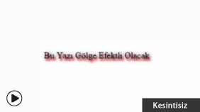 CSS3 : text-shadow Özelliği