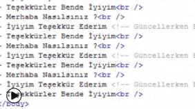 Html Dosyası İçerisinde Kodlara Gizli Açıklama Metinleri Ekleme