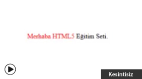 HTML : font Etiketi ( Yazı Biçimlendirme )