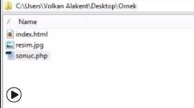 HTML de Veri Alışverişleri ve php İle Resim Yüklemek