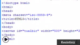 HTML5 canvas Etiketi ve Kullanımı