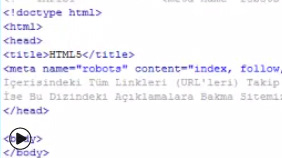 META Etiketinde robots Tanımlaması ve Kullanımı