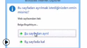 onbeforeunload ( Sayfa Kapanırken Bilgi vermek ) Event ının Kullanımı