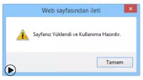 onload (Sayfa Yüklenince) Event ının Kullanımı