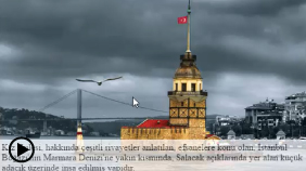 Resim üzerine olaya duyarlı yazı çıkarma