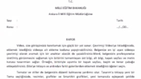WORD: Dilekçe Örneği